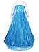 JerrisApparel Snow Party Dress Queen Costume Princess Cosplay Dress Up (6-7, Blue)