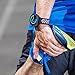 VIGOSS Compatible Galaxy Active (40mm) Bands/Galaxy 42mm Band/Gear Sport Band - 20mm Silicone Strap Wristband for Samsung Galaxy Watch 42mm R810 (Blue/White, S/M)