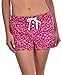 GaryM Women's Printed Flannel Pajama Shorts