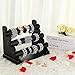 SONGMICS 3-Tier Bracelet Holder Watch Necklace Jewelry Bangle Display Stands Gift for Girls and Women, Faux Leather, Black UJDS104