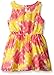 Nannette Girls' Printed Chiffon with Contrast Belt Dress