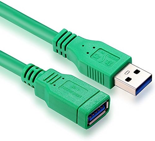 Shengwei USB 3.0 Extension Cable Type A Male to A Female for Use with Printers Cameras Mice Keyboards and other USB computer peripherals 3.3 Feet(1M), Green