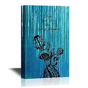 Canvas Wall Art - Live Music. Rock Poster with a Guitar, Microphone and Tentacles - Gallery Wrap Modern Home Art | Ready to Hang - 12x18 inches