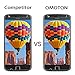 OMOTON Moto Z Play Droid Screen Protector [2 Pack]- [9H Hardness] [Crystal Clear] [Bubble Free] Tempered Glass Screen Protector for Motorola Moto Z Play Droid 5.5 Inch(2016)