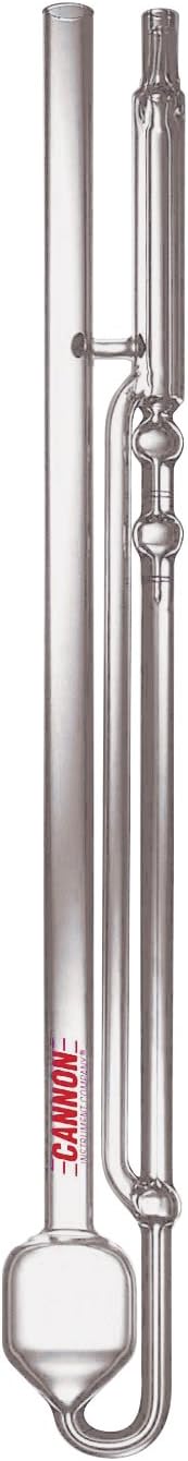 Cannon-Ubbelohde CUSMC-600 Calibrated Viscometer, 4,000 to 20,000 Centistokes Viscosity Range, Size 600