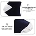 Rechargeable Battery Heated Socks Kit for Chronically Cold Feet for Women and Men (Dark blue)
