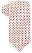 Scott Allan Collection Orange and White Ties for Men - Jacquard Woven checkered Necktie - Orange Wedding Ties for Groom