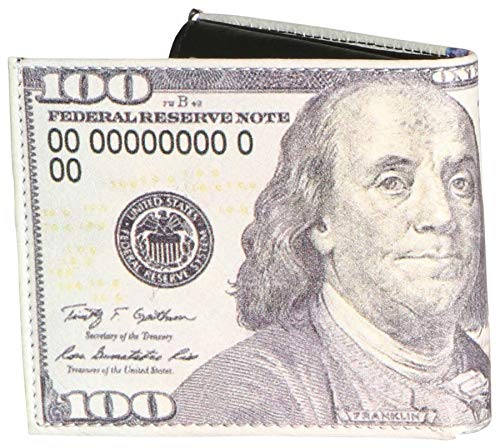 9-Crowns-100-Hundred-Dollar-Vegan-Leather-Bifold-Wallet-WID-Slot