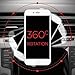 Caseco Core 360 Magnetic Car Mount Phone Holder for iPhone 7/6S Plus 5S/SE Samsung Galaxy/Note Devices - Single (Red)
