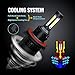 SiriusLED X2 Extremely Bright COB LED Chip 8000 Lumens Headlight Bulbs Conversion Kit H13 9008 6000K Xenon White