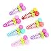 KimmyKu Baby Hair Accessories Bows girls toddlers infant Mini Small Hair Clips Color Assorted Snap Barrettes