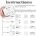 Multi Plug Outlet, 3 Outlet 2 USB Port Wall Charger with Universal Travel Adapter, 250V to 110V Voltage Converter for US/UK/EU/AU/CN/JP Worldwide Plug Adapter (White)