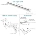 EShine White Finish 3 Extra Long Panels LED Under Cabinet Lighting, with IR Sensor! Hand Wave Activated - 20inch Panels - Easy to Install - Screws and 3M Sticker Options Included, Cool White (6000K)