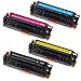 JARBO 1 Set Compatible for Canon 118 Toner Cartridges High Yield, Use with Canon ImageCLASS MF8580CDW MF8380CDW MF8350CDN MF726CDW LBP7660CDN LBP7200CDN Printer (1 Black, 1 Cyan, 1 Magenta, 1 Yellow)