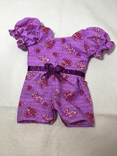 Fits Luvabella Doll Clothes Floral Jumpsuit Romper Purple Flowers Costume Handmade Clothes Only