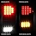 Xtune 2007-2013 Tundra Black Full LED (Running, Brake, Signal, Reverse) Tail Lights 2008 2009 2010 2011 2012 Pair L+R