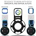 LOVPHONE Outlet Wall Mount Hanger Stand for Amazon Alexa Echo Dot 2nd Generation,Space-Saving for Your Smart Home Speakers Without Messy Wires or Screws - Short Charging Cable Included (Black)