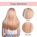 MelodySusie Ombre Long Blonde Pink Straight Wig High Density Synthetic Hair Wavy Full Wigs Soft Adjustable Size Cosplay Daily Party Wigs, Blonde Pink Highlight