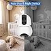 1080P Video Baby Monitor, Big SS Wireless 2.4G WiFi Security IP Camera with Two-Way Audio, Night Vision, Pan/Tilt/Rotate, Motion Detection, Remote View & Playback on iOS/Android