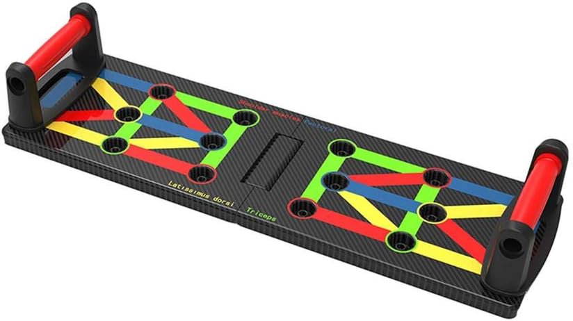 NMSLQ Push Up Board - 16 in 1 Complete Push Up Training System Color-Coded Push-up Bracket Board Portable for Home Fitness Training