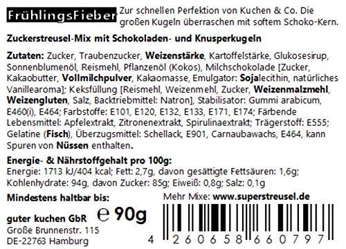 Super Streusel FrühlingsFieber â Blütenstreusel & bunte Kuchenstreusel für Blumendeko â Tortendeko-Blumen für Kuchen & Cupcakes, essbare Tortendeko, bunte Streusel für Kuchen – Bild 4