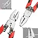 Lineman's Pliers, Big Combination Pliers with Wire Stripper/Crimper/Cutter Function, Heavy Duty Side Cutting High-Leverage Plier, NEWACALOX (MLNEW03A)