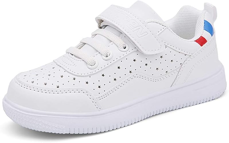 Amazon Yuhuawyh スニーカー キッズ 子供靴 星柄 デッキシューズ 運動靴 男の子 女の子 16 5cm 23 5cm 軽量 通気 柔軟 滑り止め スポーツシューズ 通学履き カジュアルシューズ クッション性 メッシュ Yuhuawyh 運動靴 スニーカー