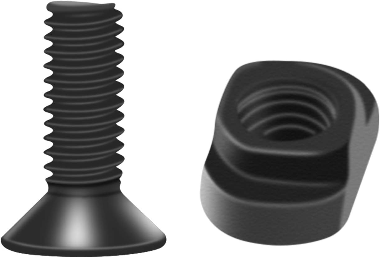VIAKEY Mlok T-Nut Screw Replacement Set with 3 Allen Wrench, M-lok Rail Mount Long Screws & Nuts Accessories Hardware for Standard M LOK System, Set of 9 : Sports & Outdoors