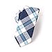 Mantieqingway Men's Plaid Skinny Necktie Cotton Tie (04)