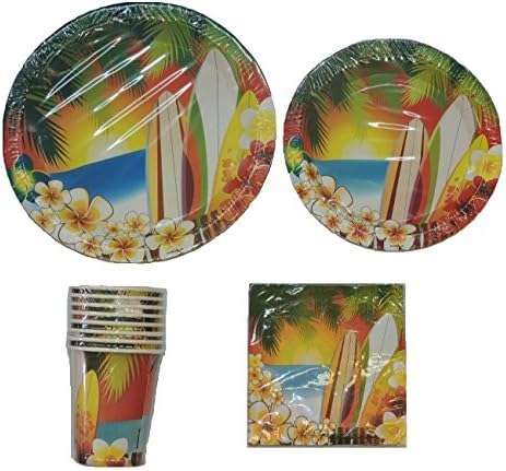 Hawaii Luau Basic Party Pack For 8