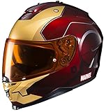 HJC Helmets Marvel IS-17 Unisex-Adult Full Face IRONMAN Street Motorcycle Helmet (Red/Yellow, X-Large)