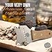5☆ Truffle Slicer with Premium Glossed Beechwood Handle. Includes Chic Fabric Bag, Recipe E-Book + User Guide. Our Chocolate Shaver Also Shaves Cheese, Garlic & Veg! Stainless Steel & Adjustable Blade
