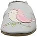 Robeez Girls' Soft Soles Crib Shoe, Bird Buddies-Grey Violet, 6-12 Months M US Infant