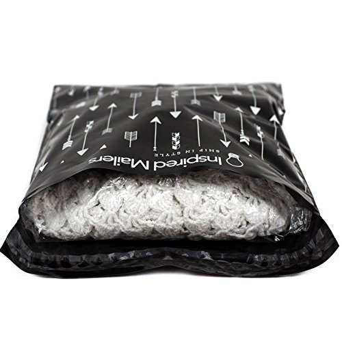 Inspired Mailers Poly Mailers 10x13 Tribal Arrows – Pack of 100 – Unpadded Shipping Bags (Black/White)