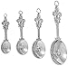 Ganz 4-Piece Set, Fleur De Lis Measuring Spoon, One Size, silver