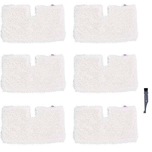 I clean Replacement Shark S3601 Steam Mops, 6Packs Pocket Microfiber Pads for Shark S3500 Series S3501 S3550 S3901 S3801 SE450 Lift Away Professional Vacuum Cleaners (Best Budget Steam Mop)