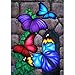 5D Diamond Painting Full Drill Diamond Art Kits for Adults Colorful Butterflies DIY Diamonds Embroidery for Wall Decor (11.8X15.7inch)