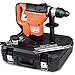 Goplus SDS Rotary Hammer, 1-1/2 inch 10 Amp Electric Rotary Hammer Drill with Vibration Control, 3 Drill Functions, Plus Demolition Bits, Includes 3 Drill Bits,Point and Flat Chisel with Case (Orange)