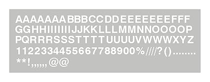 Vinyl-Buchstaben und -Nummern, selbstklebend, 2,5 cm, 90 Stück Selbstklebende Kunststoff-Buchstaben weiß