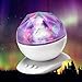 Color Changing Led Night Light Lamp Aurora Projection Nightlight with Speaker, Decorative Mood Light for Baby Kids and Adults in Nursery Bedroom and Living Room