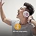 BODECIN Wireless Bluetooth Headsets, Skin Friendly Leather 3D Over-ear Stereo Sound Sport Bluetooth 4.1 Headphones for iPhone/iPad/Android Build in Mic Support TF Card(Rose Gold)