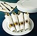 240 Pieces Pre Rolled Cutlery And Napkins Set with Heavy Duty Full Size Polished Gold Cutlery, 60 Forks, 60 Knives, 60 Spoons, In Rolled Napkins, for Weddings, Parties And Events