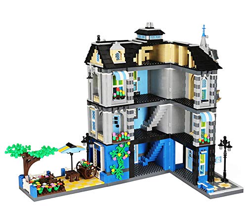 Cafe mit Biergarten Bausteine Haus, Modular Building, 2313 Klemmbausteine – Bild 5