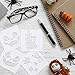 Whaline 18 Pcs Halloween Plastic Painting Stencils, Reusable Pumpkin Expression Templates for DIY Card, Craft Art Drawing Painting Spraying, Window, Glass, Wood, Airbrush and Walls Art