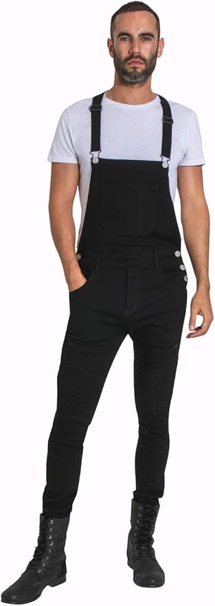 slim leg overalls for mens