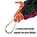 Yosoo Double Hammock Lightweight Indoor and Outdoor Nylon Parachute Hammocks for Camping Backpacking Travel Tree 2 Ropes Included (purple & green)