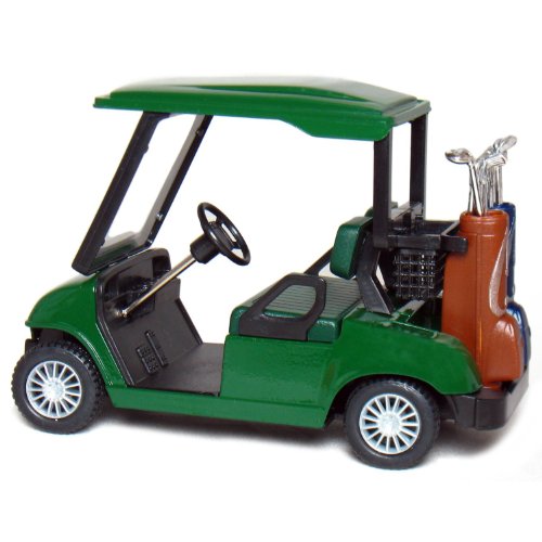 4" Die-cast Metal Golf Cart Model (Green)