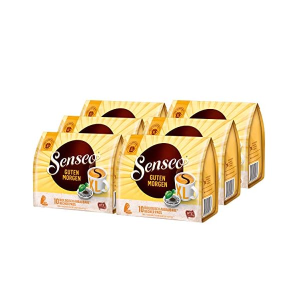 Senseo Kaffeepads Guten Morgen XL, Stark & Intensiv, Kaffee Pads, 6er Pack