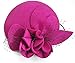 Lawliet Womens Socialite Flower Black Pearl Wool Felt Fascinator Pillbox Tilt Hat A044