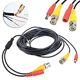 JerGO Professional Grade CCTV Cable Siamese Coaxial Cable Pre-Made All-in-One BNC Video Power Cable for 1080P /720P, TVI, CVI, AHD and HD-SDI Camera and Analog CCTV Camera (25Feet)